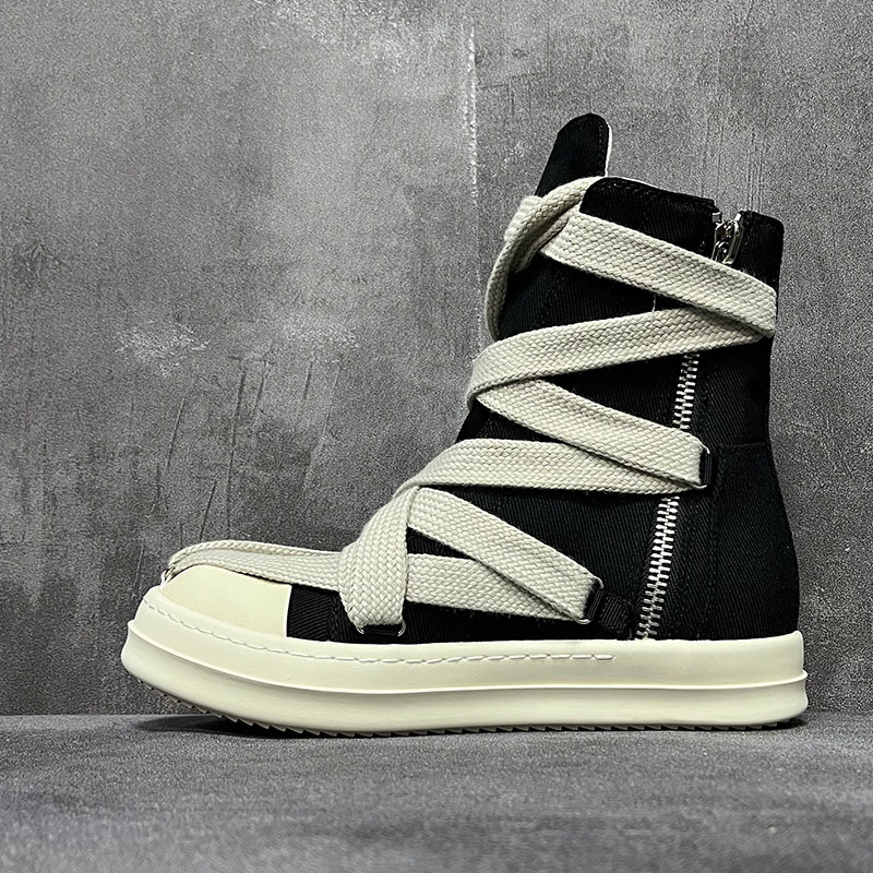 Crossfit Hard - Men Women High-TOP Shoes Casual Canvas