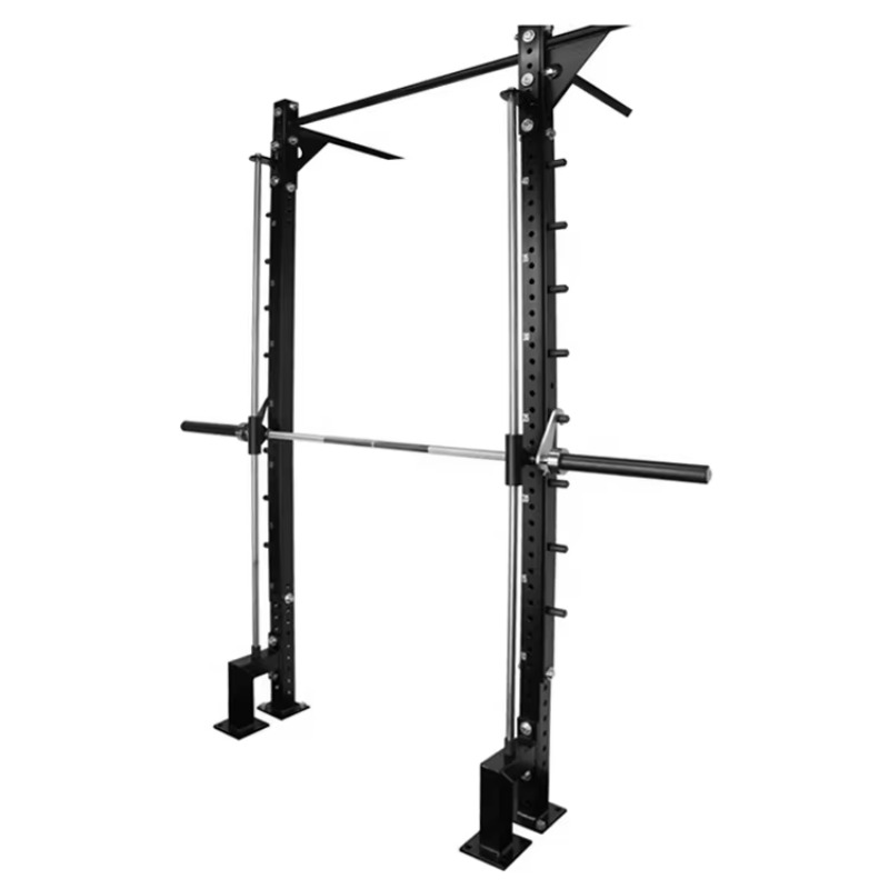 Crossfit Training - Wall‑Mounted Steel Squat Rack Smith Stand