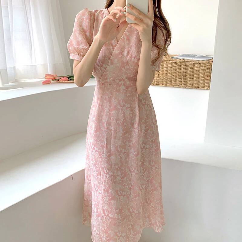 Korean Sweet Printed Dress Sum - огляд і ціна Crossfit Ladies