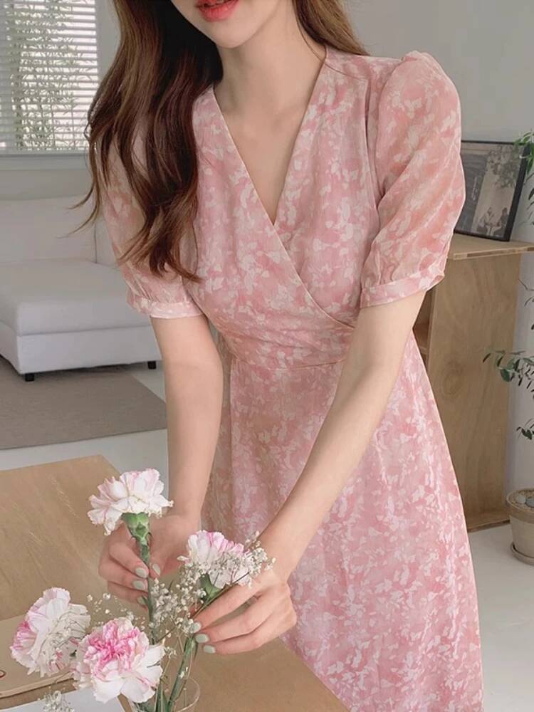 Korean Sweet Printed Dress Sum - огляд і ціна Crossfit Ladies