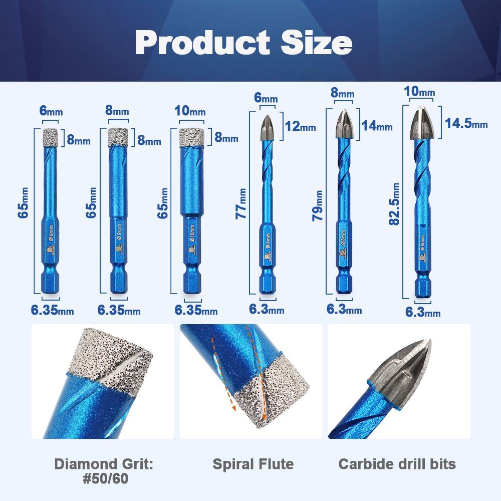 BRSCHNITT 10pcs Drill Bit Set  - огляд і ціна Crossfit Hard