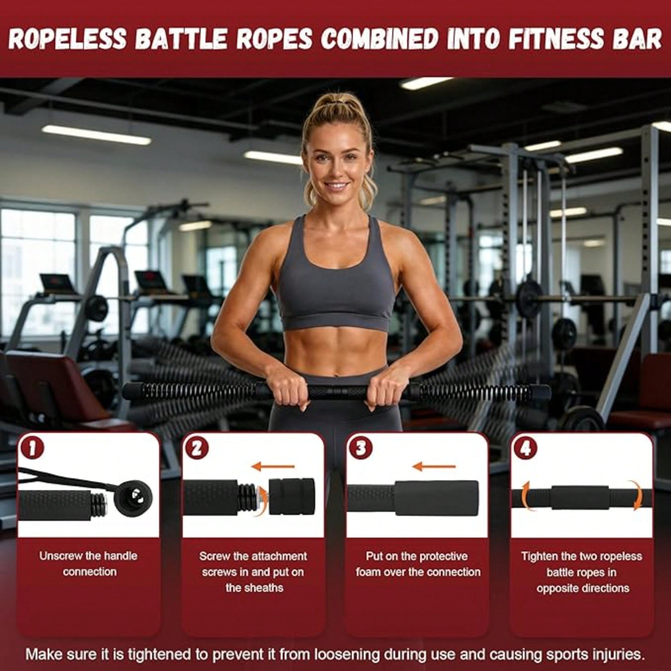 2-in-1 Upgraded Cordless Battl - огляд і ціна Crossfit Full Gear